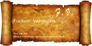Fuchsz Veronika névjegykártya